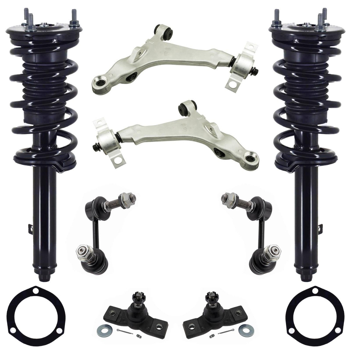 Front Struts Control Arms Ball Joints & Links For IS300 2016-18 All Wheel Drive