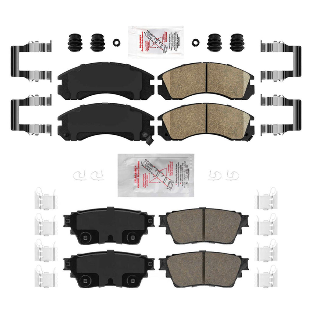 Front and Rear Ceramic Disc Brake Pads for Mitsubishi Outlander PHEV 2018-2022