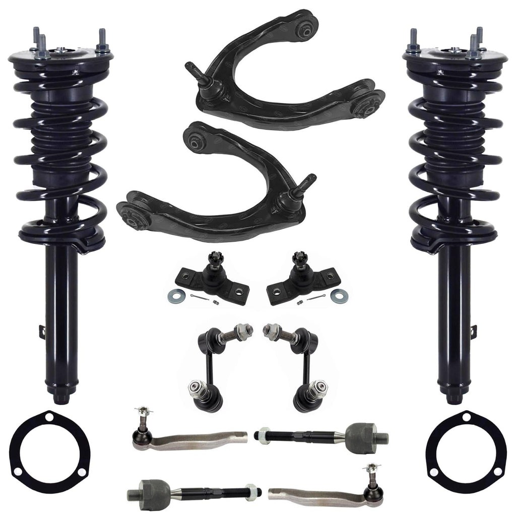 Front Struts Upper Control Arms Ball Joints Tie Rods Links For IS300 16-18 AWD