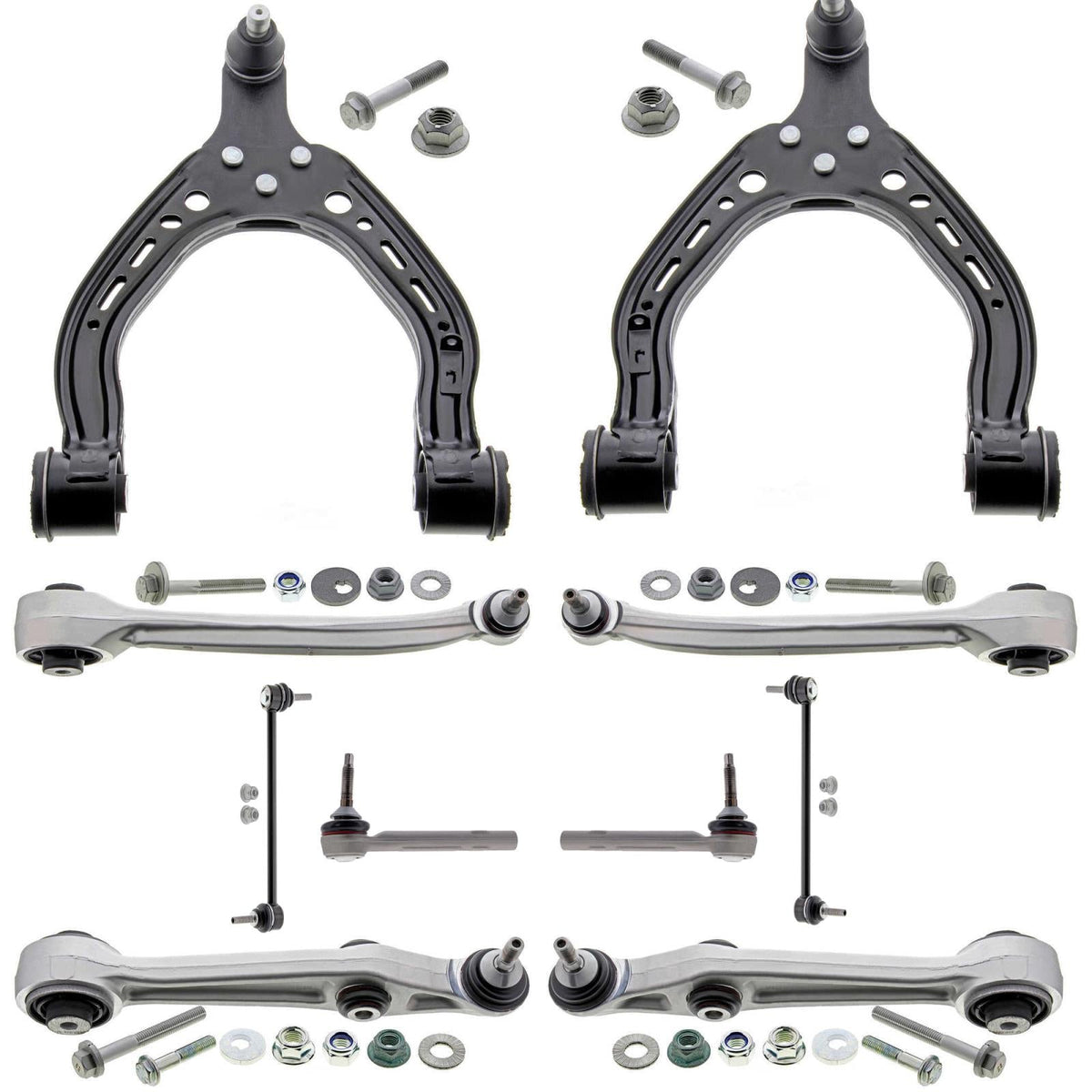 Front Upper & Lower Control Arms Tie Rods & Links For Tesla X 2016 2018 2024