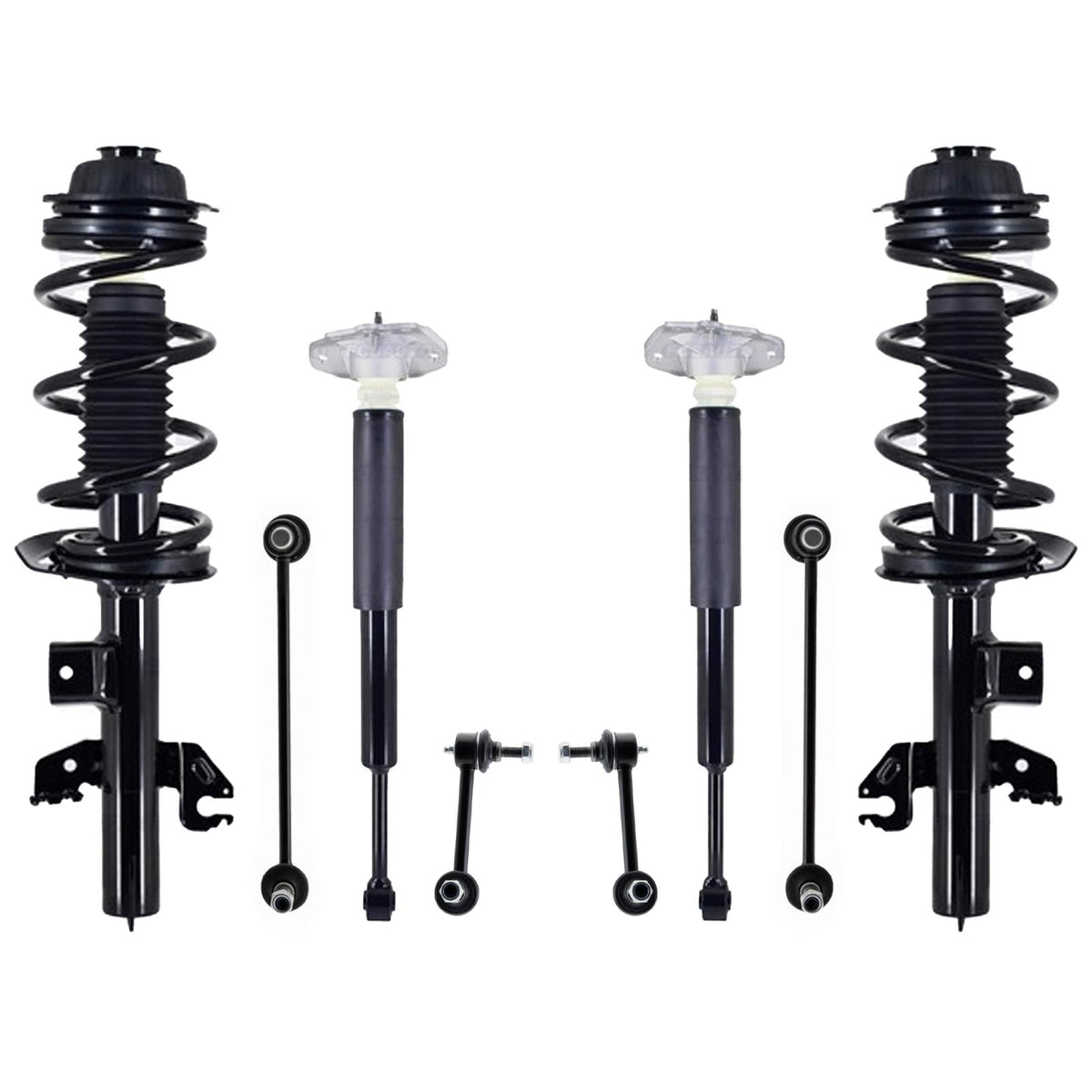 Front Complete Struts Rear Shocks & Links For Cherokee 19-2023 All Wheel Drive