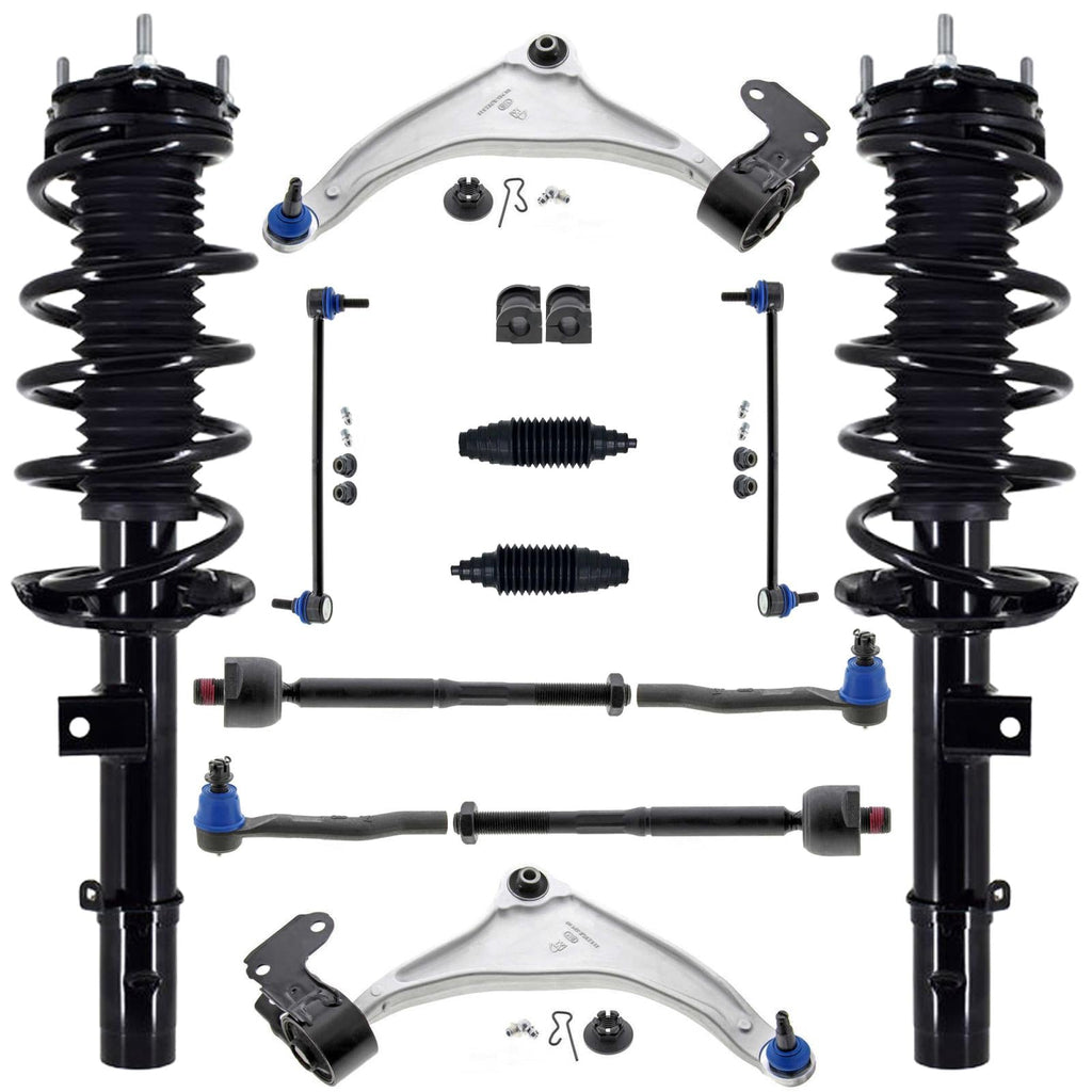 Front Coil Spring Struts Control Arms W/ Ball Joints For Honda Odyssey 2018-2025