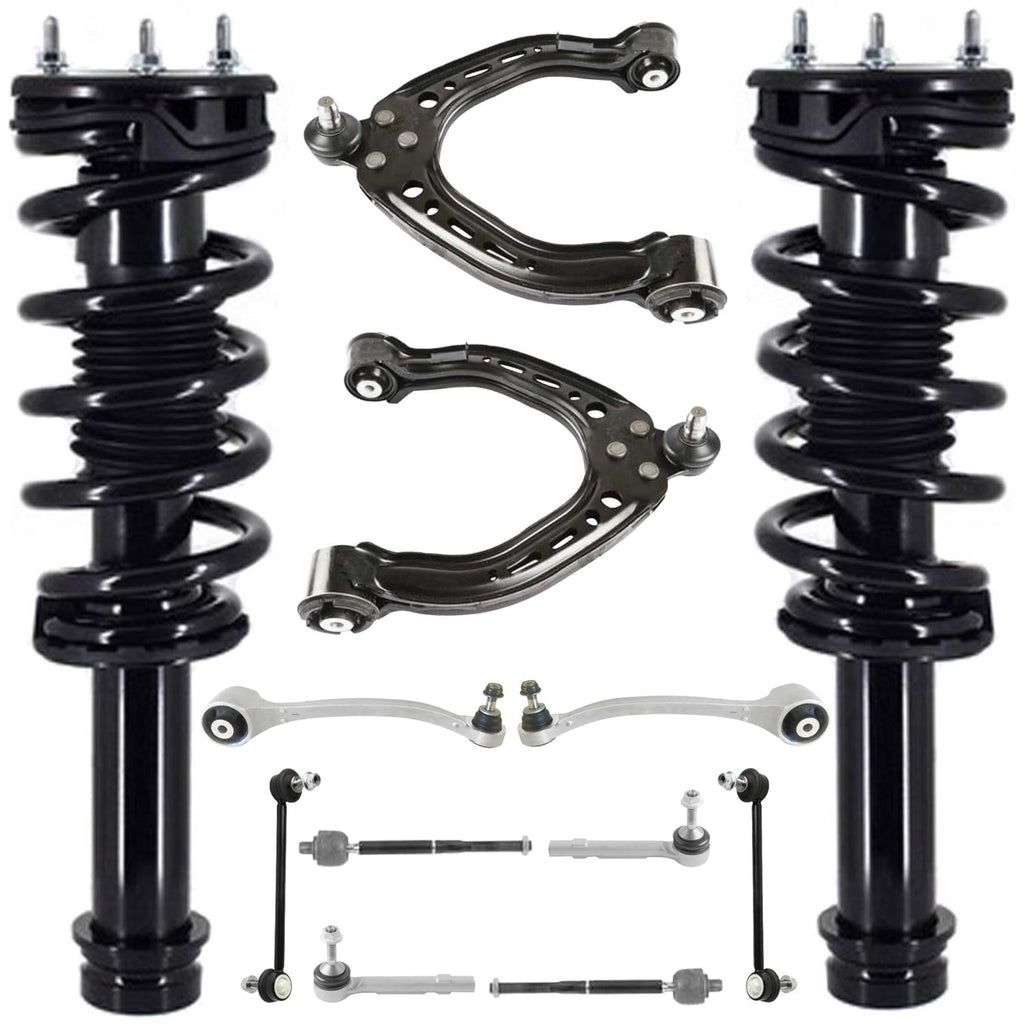 Front Struts Control Arms Tie Rods & Links For Tesla S 16-19 All Wheel Drive