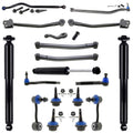 Steering Damper Track Bar Arms Ball Joints Tie Rods For Wrangler 2018-2024