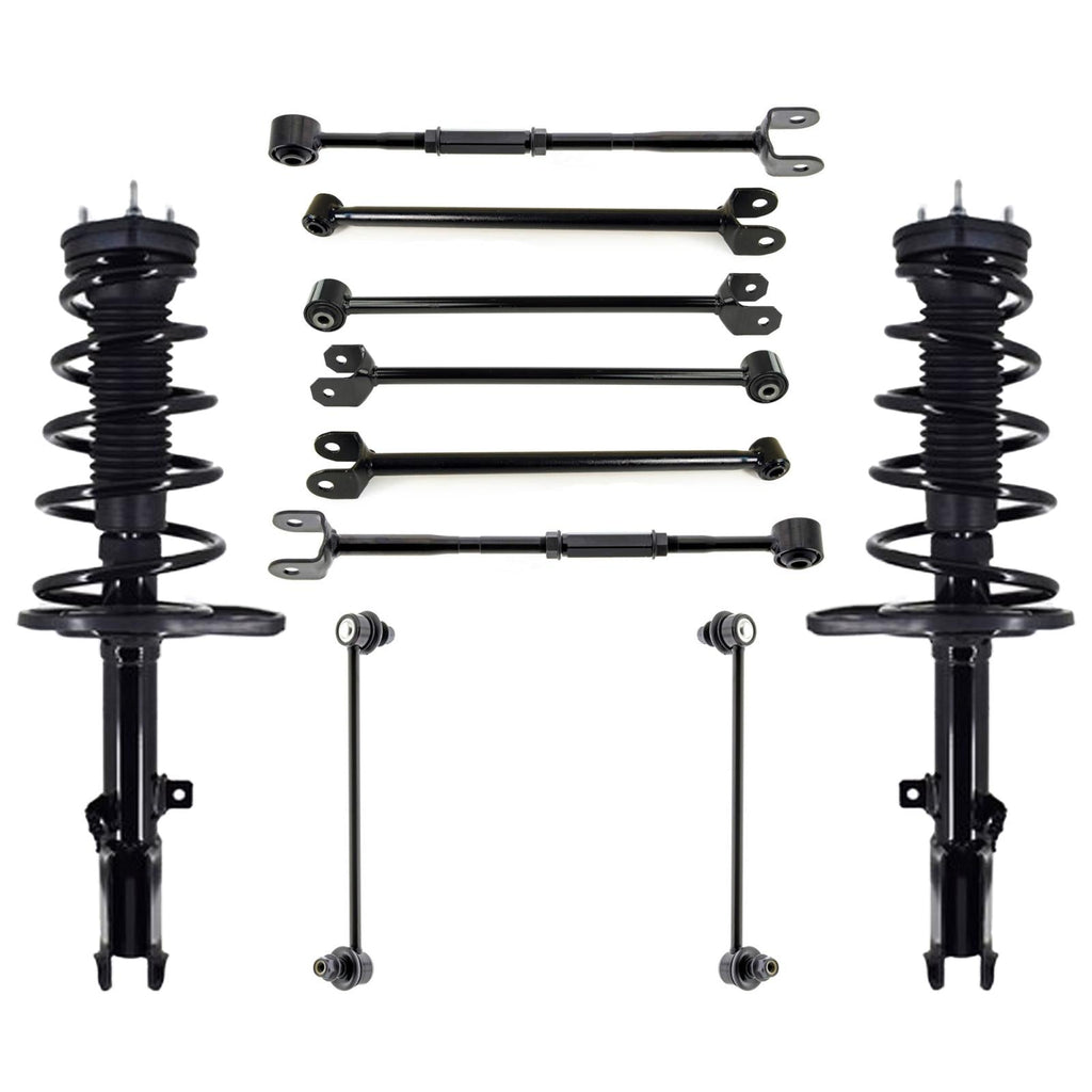 Rear Struts Forward Rearward Trailing Arms & Links For Toyota Camry SE 07-2011