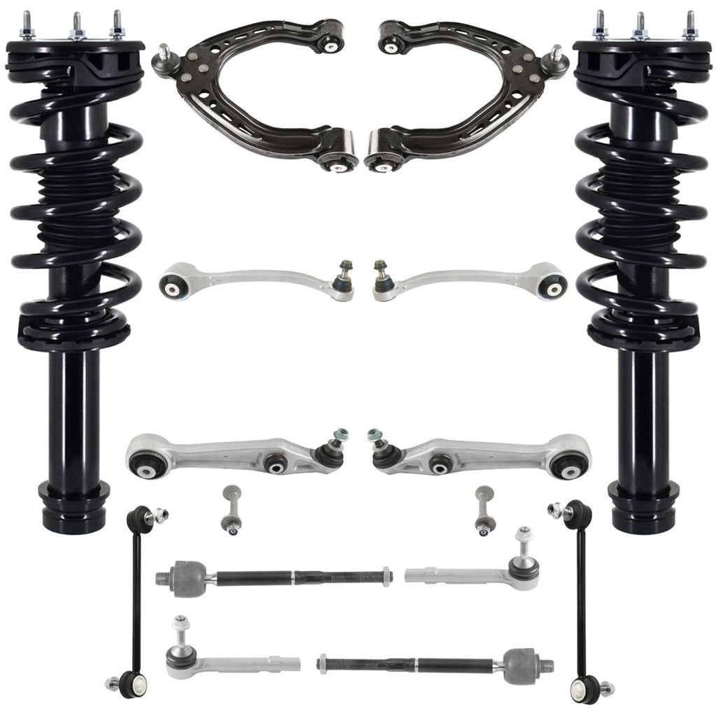 Front Struts Control Arms Tie Rods & Links For Tesla S 16-19 All Wheel Drive