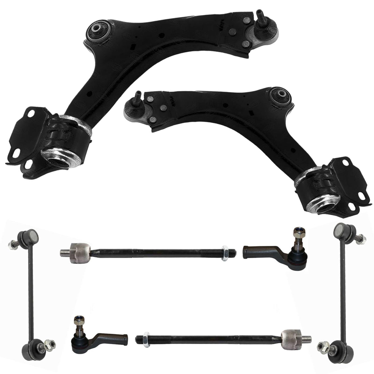 Front Lower Control Arms Tie Rods Links For Land Rover LR2 2008 2009 2010 2015