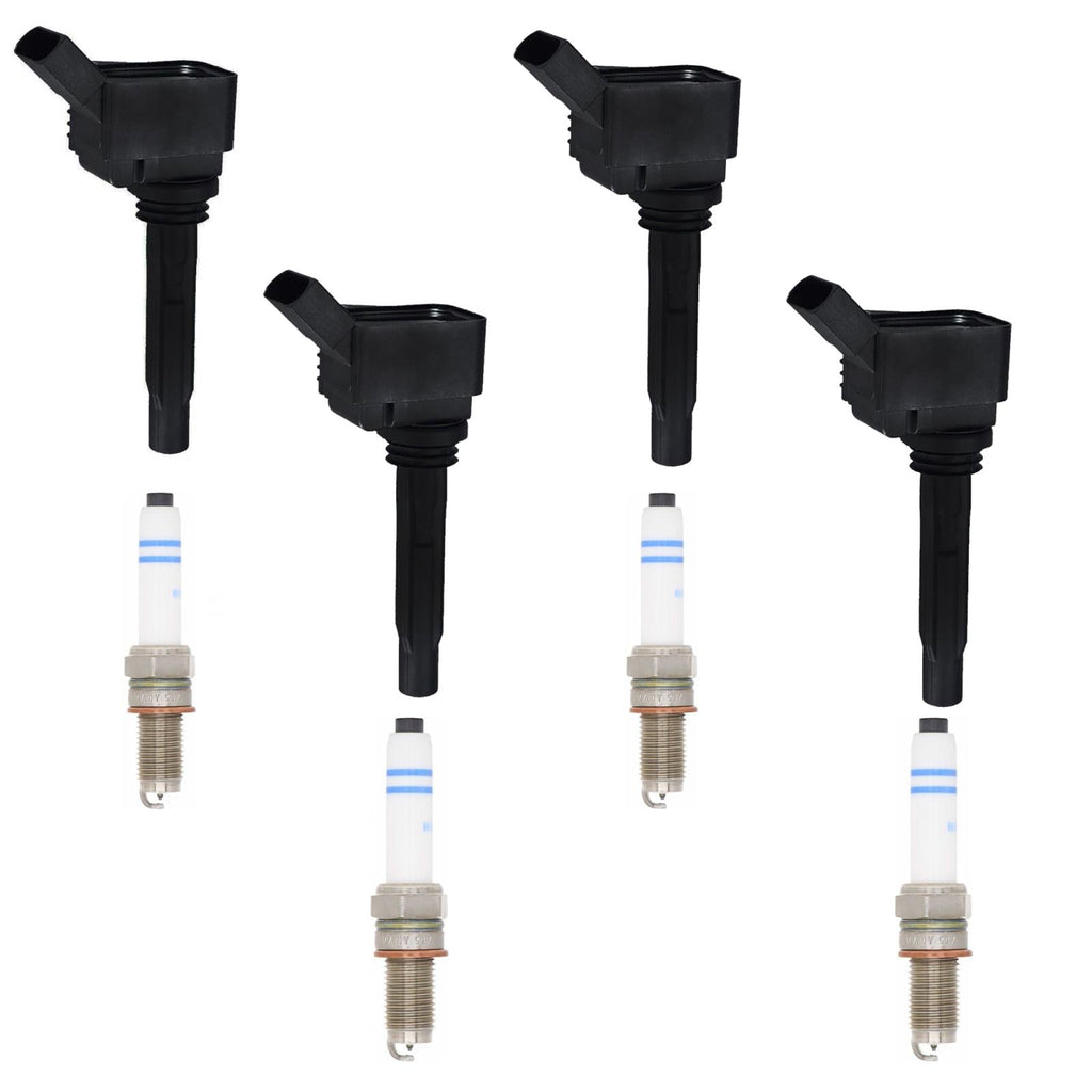 Ignition Coil & Double Platinum Spark Plugs For A3 Sportback E-tron 1.4L 16-18