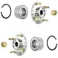 2 Left Right Front Hub & Hub Bearing Kit for Hyundai Sonata 1999 2000 2001 2002