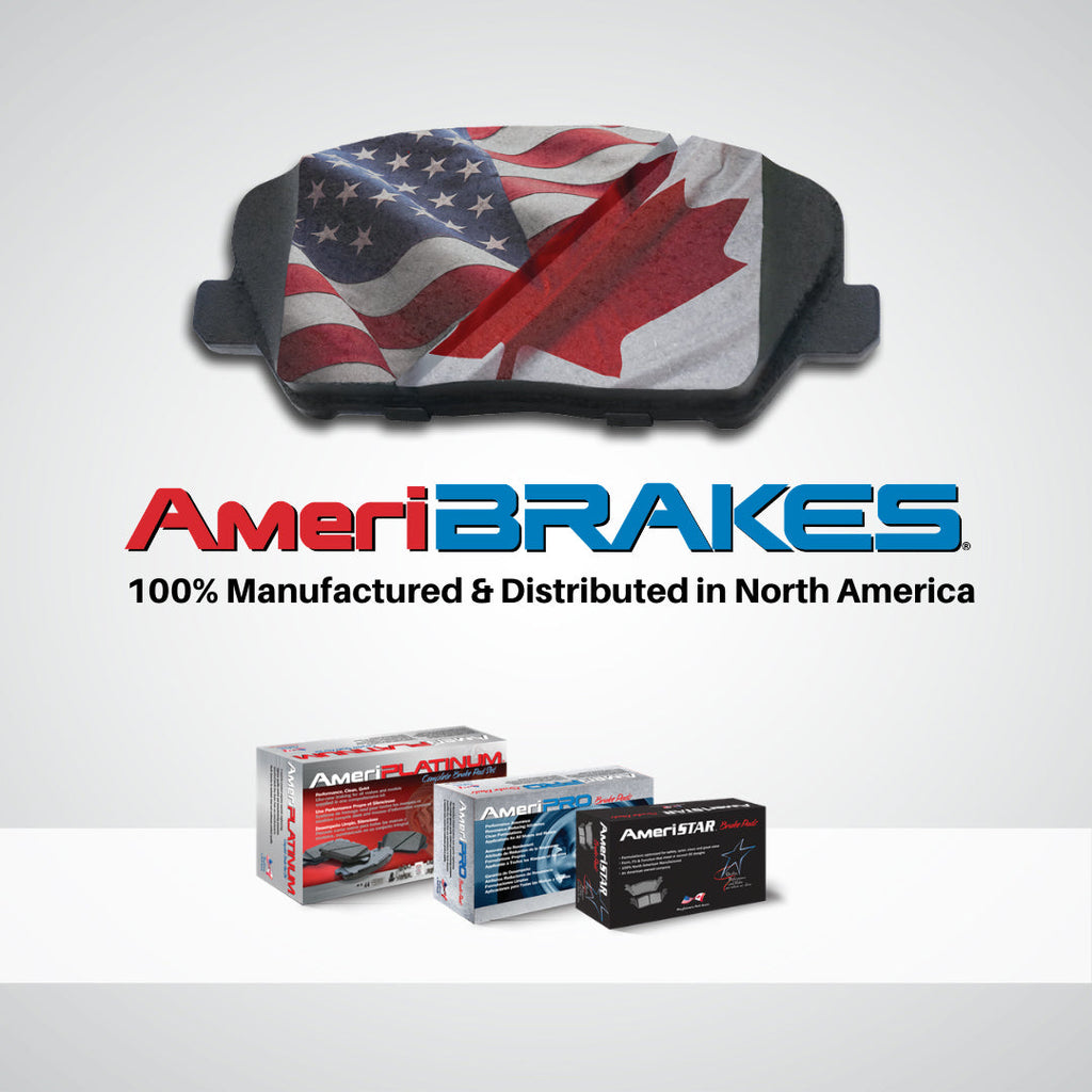 Front Rear Disc Brake Rotors & AME Brake Pads for Porsche Macan 2.0L 2017-2020