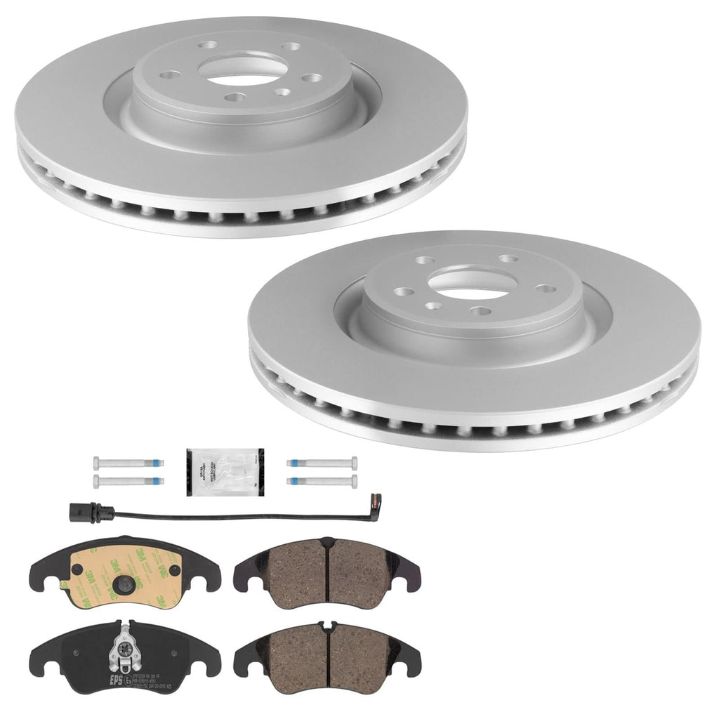 Front Disc Brake Rotors & R90 Brake Pads for Audi S5 2012 2014 2015 2016 2017
