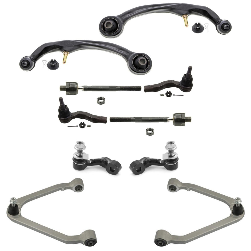 Front Control Arms Tie Rods Ball Joints For 2004-2006 G35X 4Door All Wheel Drive