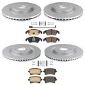 Front Rear Disc Brake Rotors & R90 Brake Pads for Audi S5 2012 2014 2015 2017