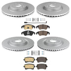 Front Rear Disc Brake Rotors & R90 Brake Pads for Audi S5 2012 2014 2015 2017