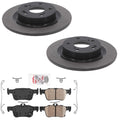 Rear Coated Disc Brake Rotors & Brake Pads for Honda Civic Type R 2020-2026