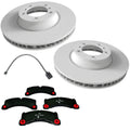 Front Coated Disc Brake Rotors Brake Pads for Porsche Panamera 4 Base 2017-2025