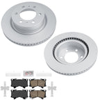 Front GEO Coated Disc Brake Rotors & Brake Pads for Toyota 4Runner 2025-2026
