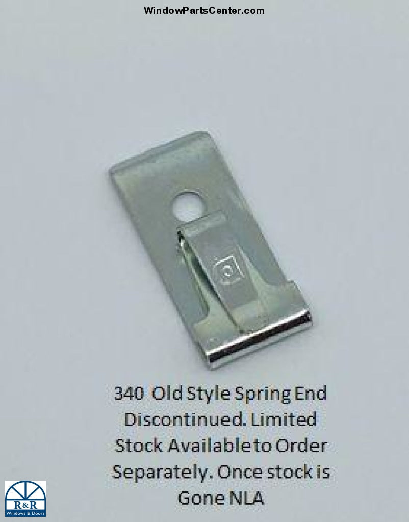 340 - Jamb Liner Spring End Clip Metal Pack Of 4 Old Style Balance