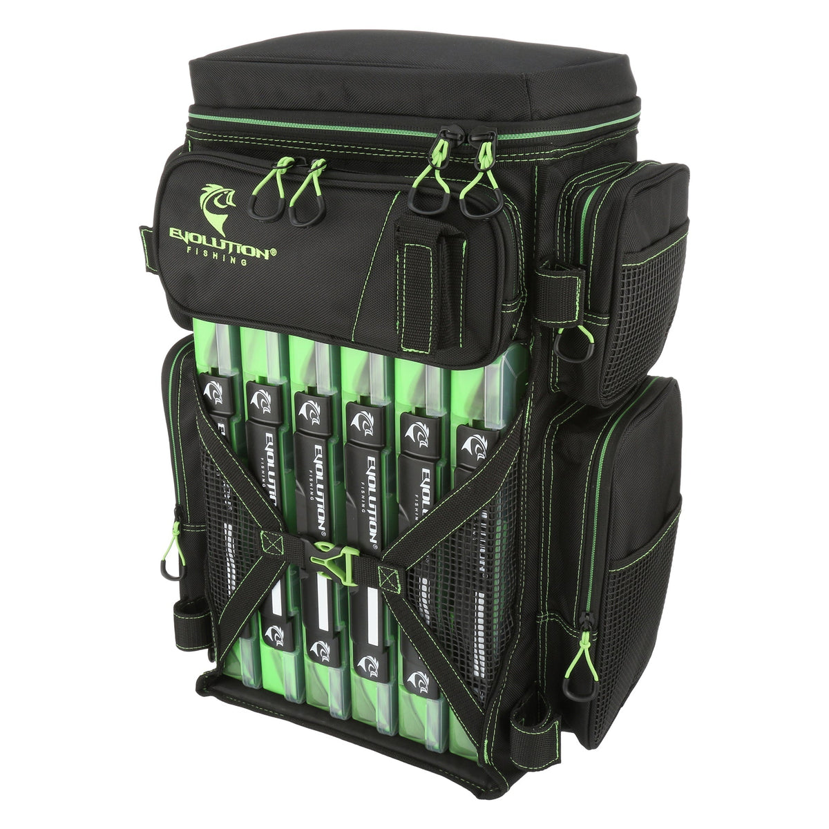 Evolution Fishing Drift Series 3700 Tackle Backpack – Green