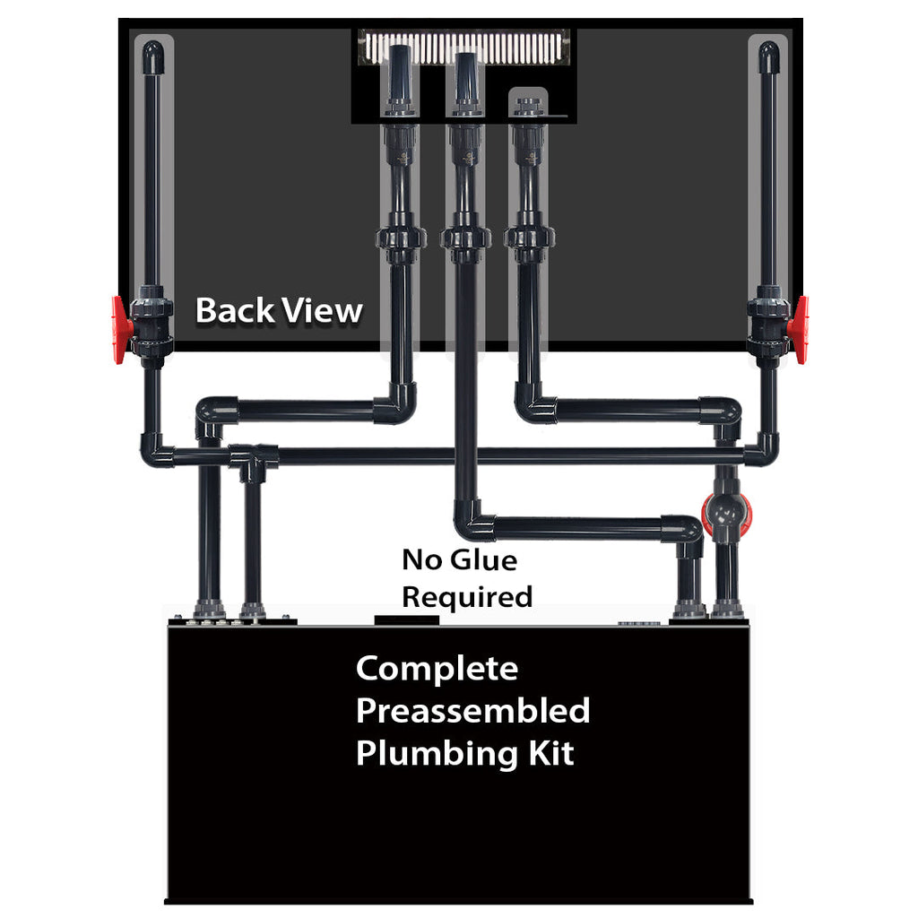 NUVO EXT 100 Gallon External Overflow Complete Reef Aquarium System - Innovative Marine