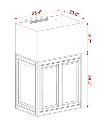 NUVO EXT 75 Gallon External Overflow Complete Reef Aquarium System - Innovative Marine