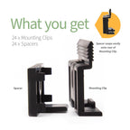 MasterLine Skirting Mounting Clip (25 Pack)