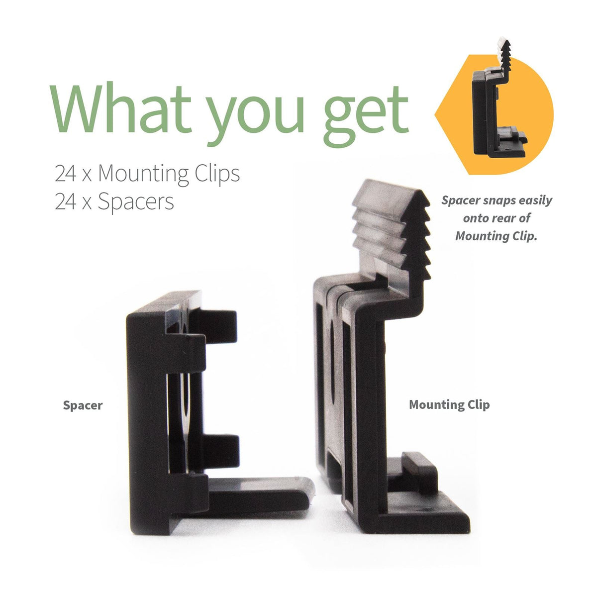 MasterLine Skirting Mounting Clip (25 Pack)