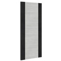 Deanta Flush Light Grey Ash Prefinished Internal Fire Door FD30 With Dark Grey Edges 1981mm x 762mm