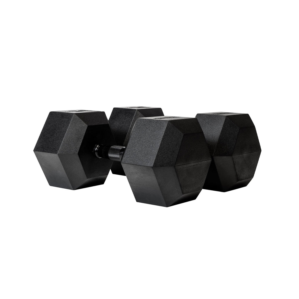 35kg Black Hex Dumbbell Pair