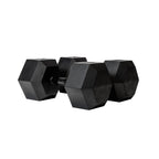 35kg Black Hex Dumbbell Pair