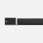 Montblanc Classic Saffiano 30mm Rectangular Mens Leather Belt One-Size Black