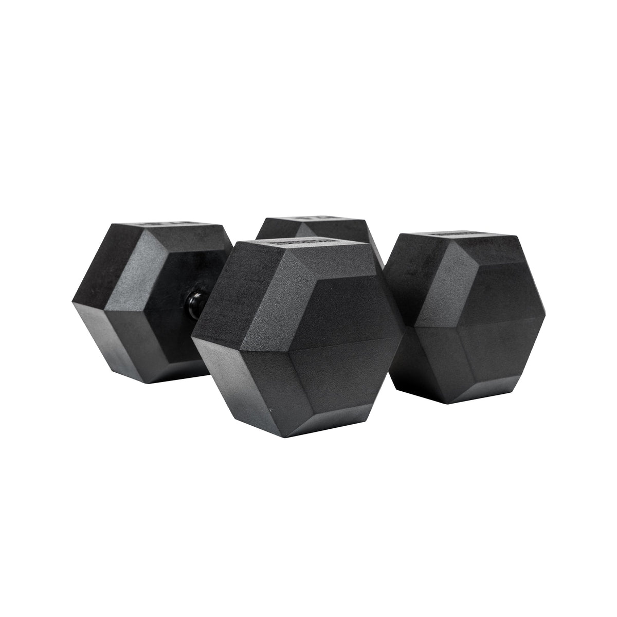 37.5kg Black Hex Dumbbell Pair