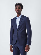 John Lewis Slim Fit Pure Wool Blend Lined Slim Men's Suit Jacket - Navy 40R