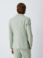 John Lewis Linen Cotton Blend Slim Fit Buttoned Men's Suit Jacket - Mint 40L