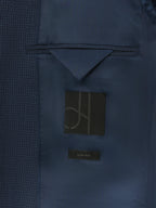 John Lewis Washed Cotton Blend Buttoned Regular Fit Men's Blazer - Navy 46L