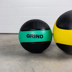 Close up of 10lb Green Medicine Ball