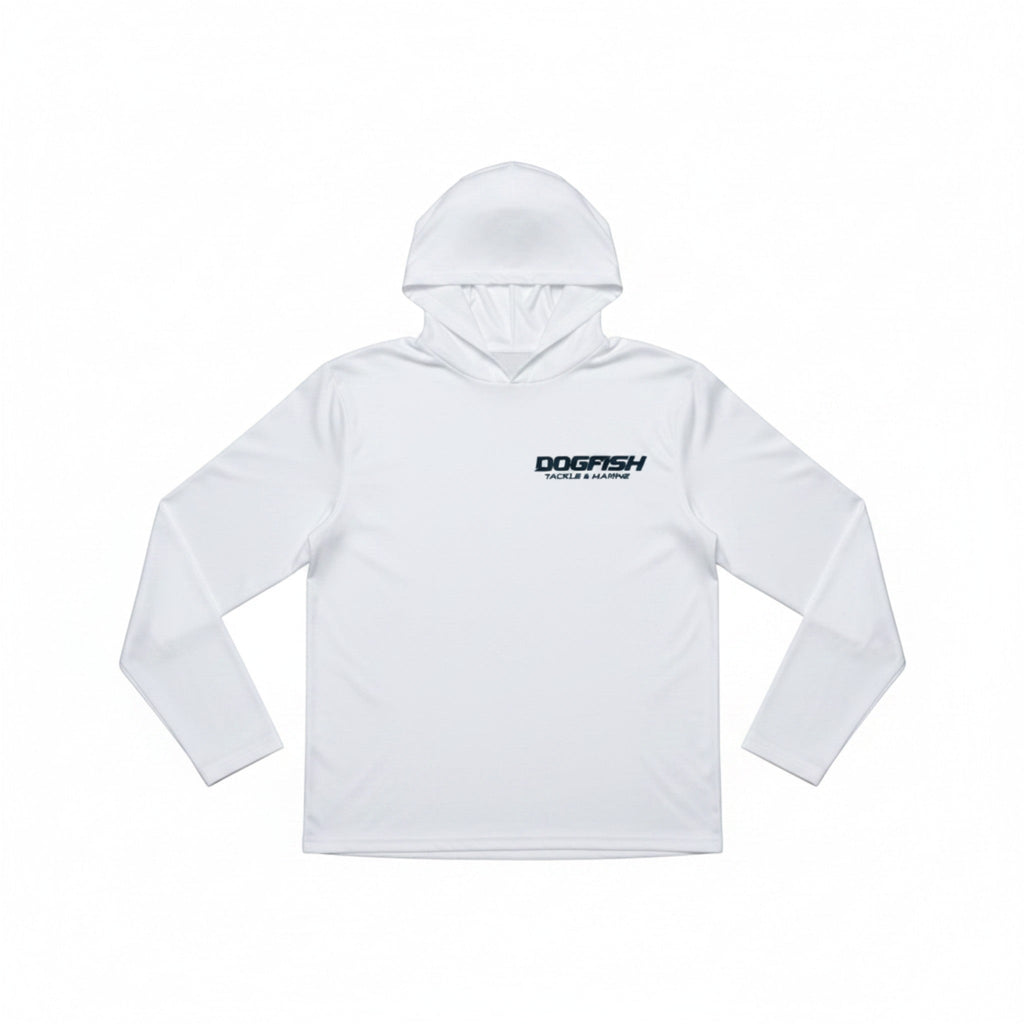 Dogfish Long Sleeve Hooded Micro Stormy Seas Logo