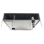 3.8 Gallon CRYSTAL 45 Degree Low Iron Ultra Clear Aquarium with Built in Side Filter-Lifegard Aquatics