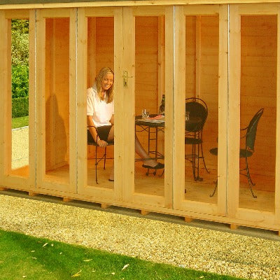 Blenheim Summerhouse w/Bi-Fold Doors - All Sizes