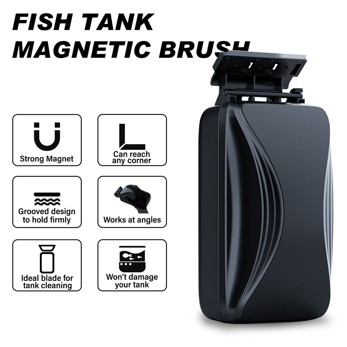 Fish Tank Magnetic Brush and Scraper (Large)