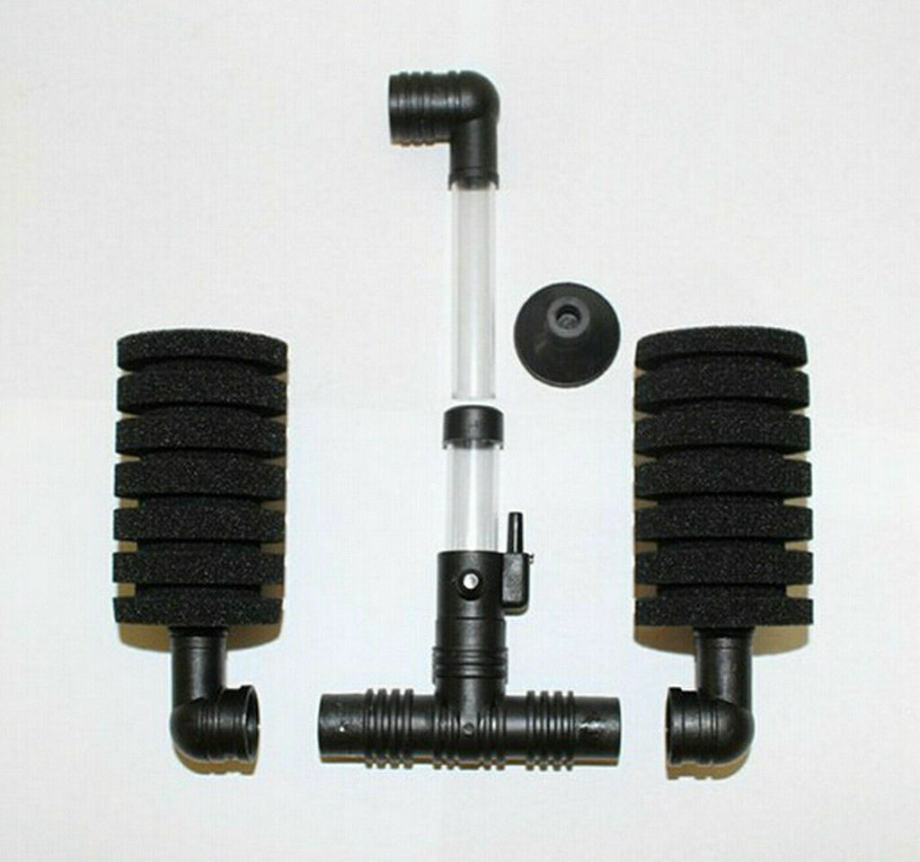 4 PCS Bio Sponge Filter Betta Fry Shrimp Double Head