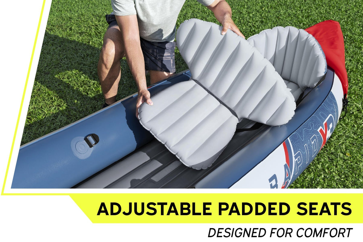 Hydro-Force 3 Person Inflatable Kayak Set - Rapid X3