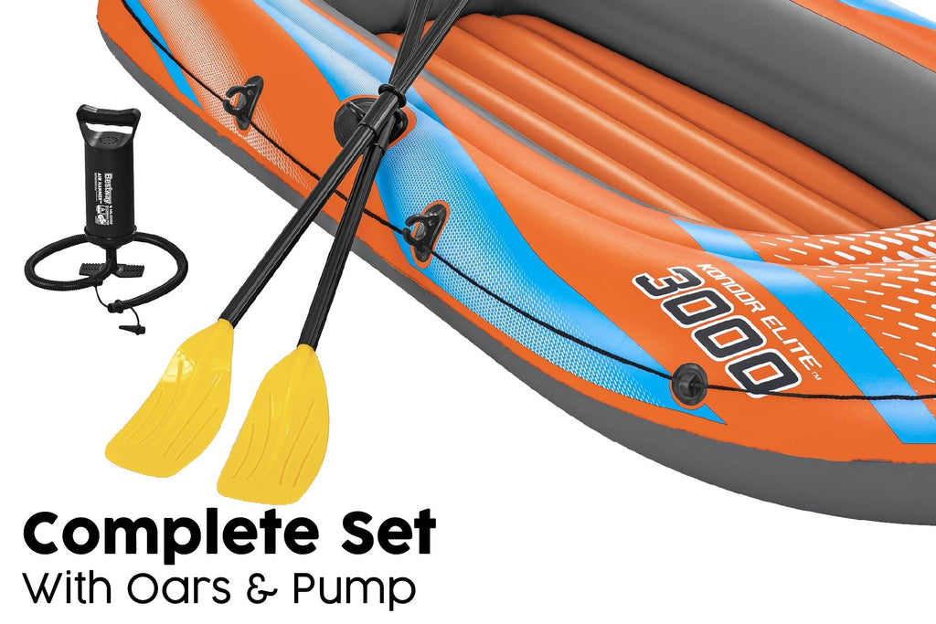 3 Person Inflatable Boat Set Kondor Elite 3000