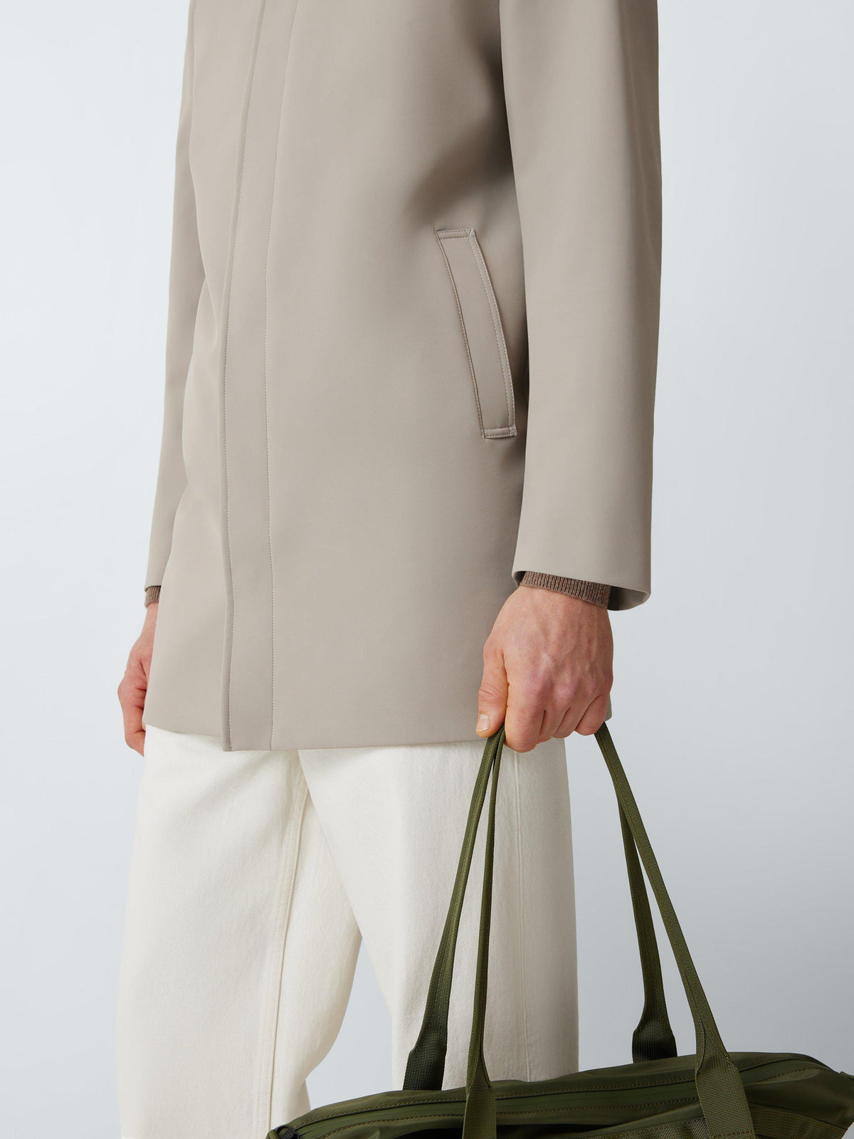 John Lewis Mac Gilet Men's Sophisticated Plain Regular Jacket Taupe - Medium