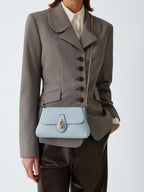 Mulberry Eliza Mini Leather Chain Women's Shoulder Leather Bag - Poplin Blue