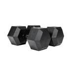 40kg Black Hex Dumbbell Pair