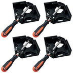Corner Clamp 4pcs 90 Degree Right Angle Clamp - color: Black