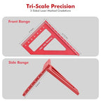 Mini 3D Multi Angle Measuring Ruler, Precision Carpenter Square