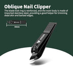 German Nail Clippers for Men VANWIN Nail Clipper Set 4-Pack Ultra Sharp, Matte Stainless Steel Fingernail & Toenail Clippers with Glass Nail File, Nail Cutter Stocking Stuffers for Men Women Black - size: 4-Pack