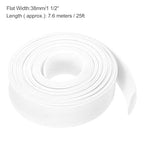 uxcell Expandable Sleeving, 1 1/2-inch 25ft Cable Sleeve, White - color: White, size: 1 1/2-inch x 25ft